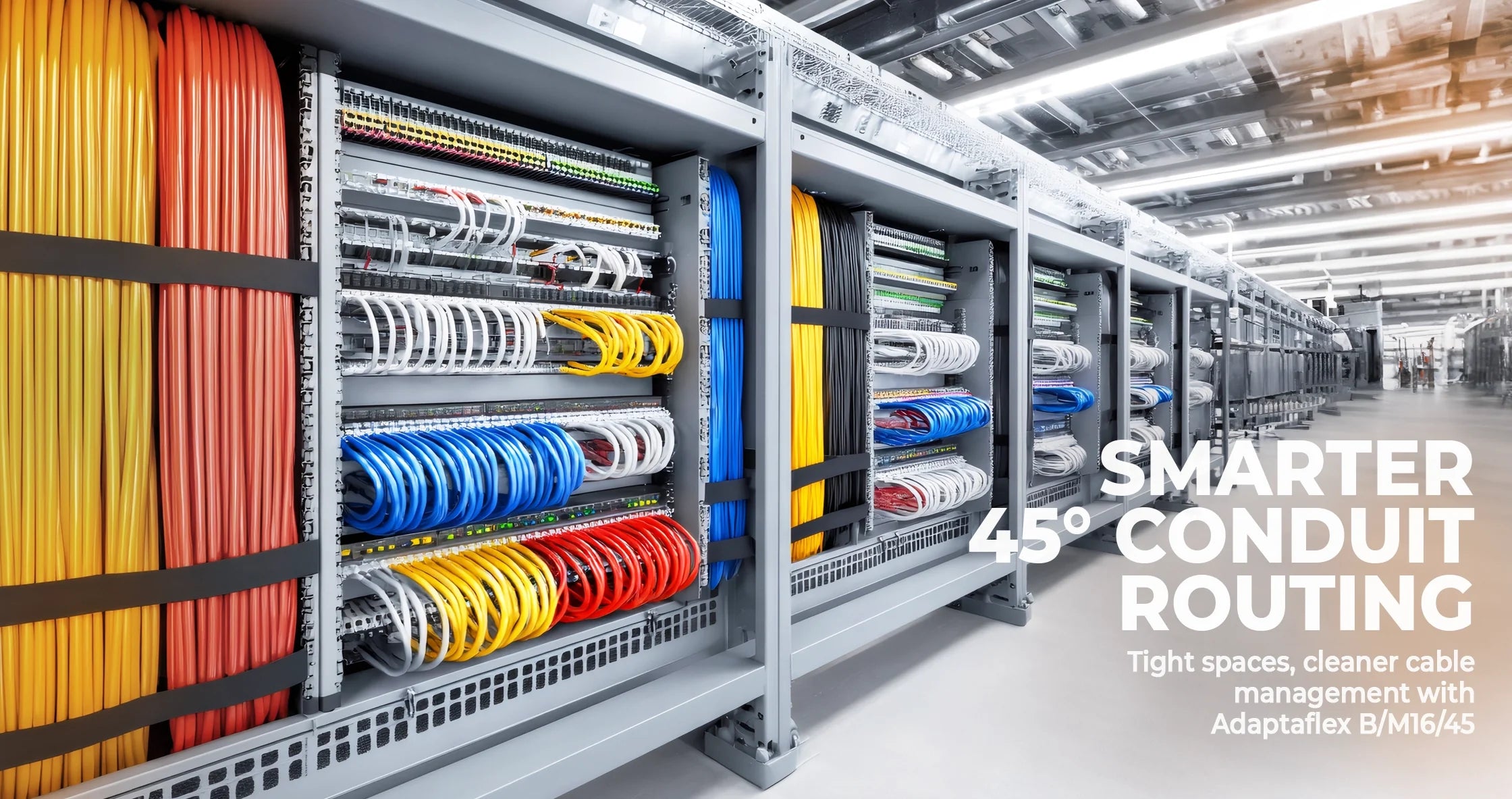 Adaptaflex B/M16/45 Conduit Elbow: The Compact 45° Solution for Tight Conduit Runs - Industrial Electrical Warehouse