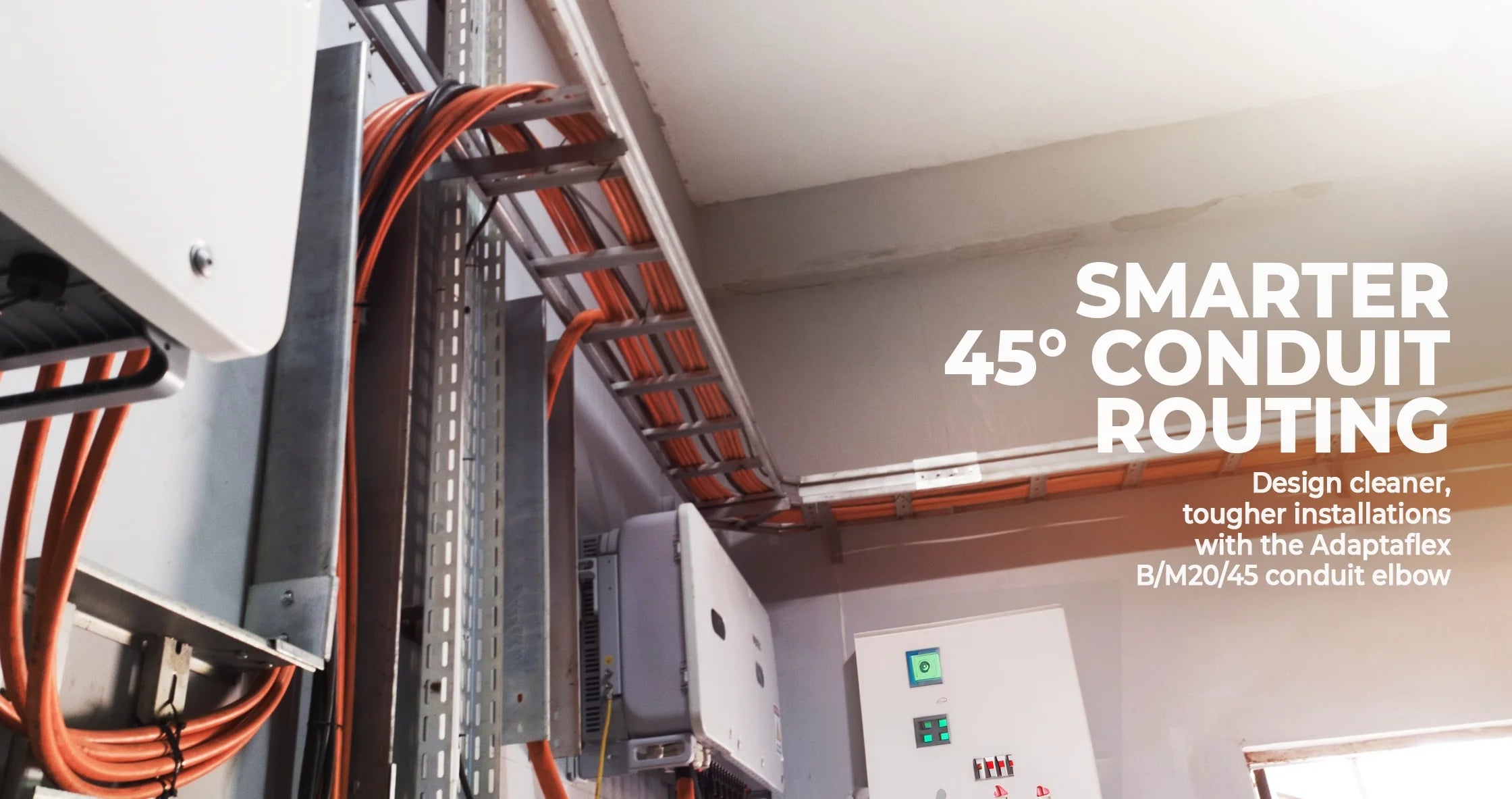 Adaptaflex B/M20/45 conduit elbow: compact 45° protection for demanding conduit runs - Industrial Electrical Warehouse