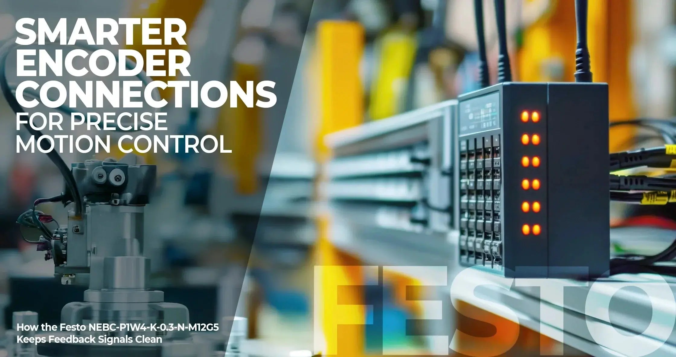 Festo NEBC-P1W4-K-0.3-N-M12G5: The Short Connector Cable That Makes Your Actuators Smarter - Industrial Electrical Warehouse
