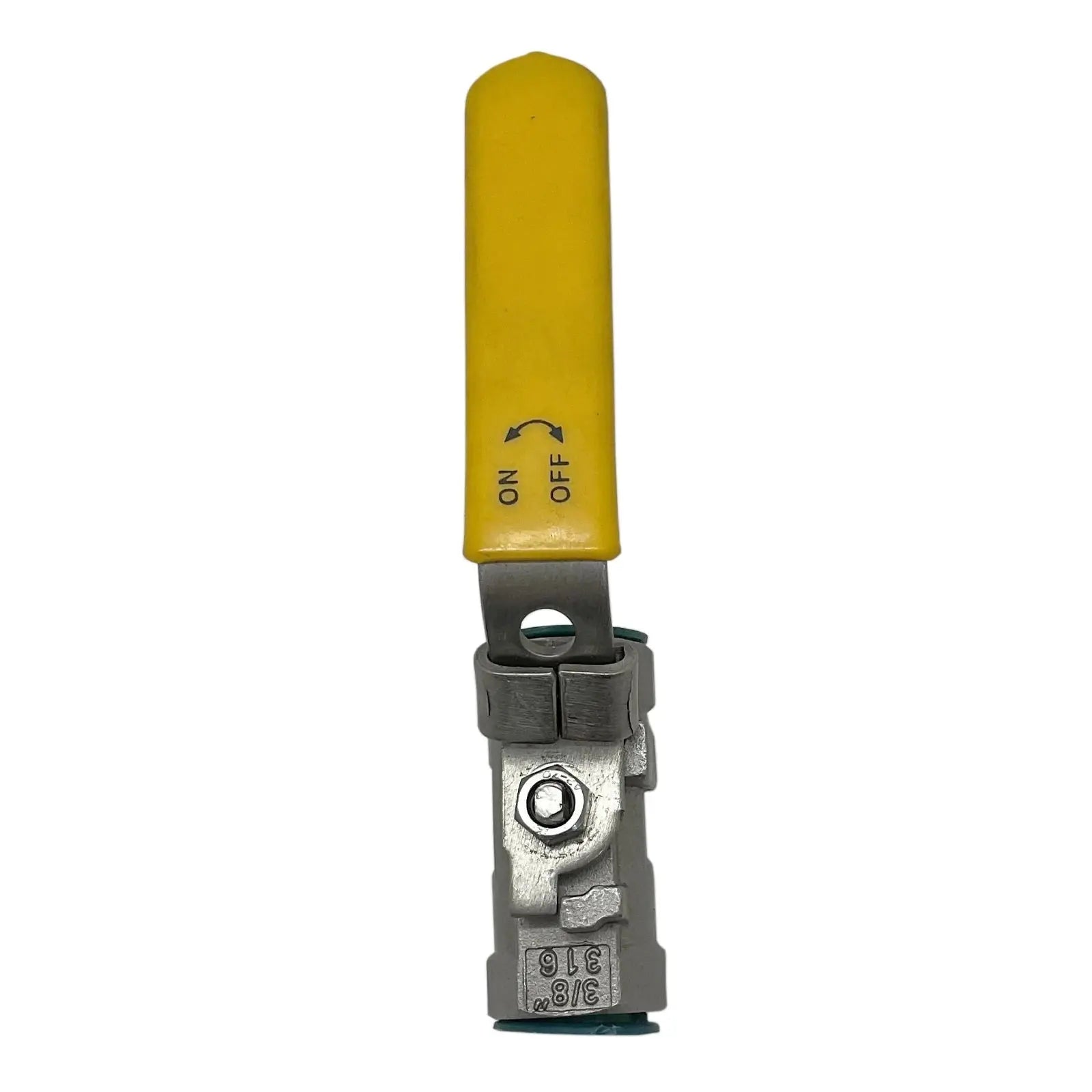 Ball-Valve-316SS-3-8-Yellow-Industrial-Electrical-Warehouse-Shop-Now