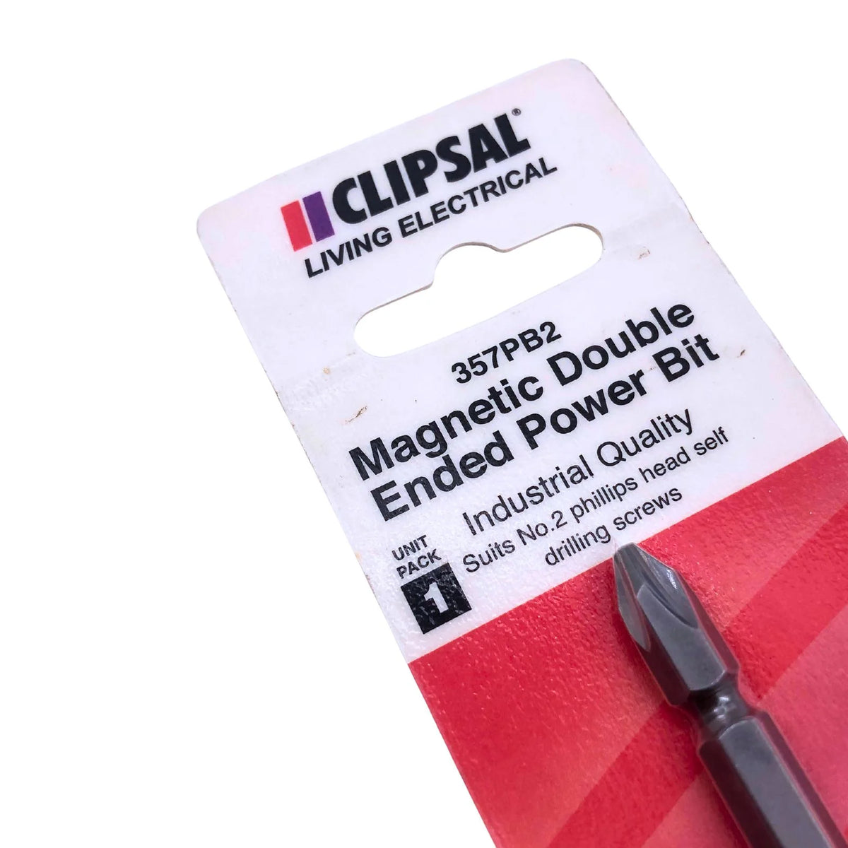 Clipsal Power Drill Bit Magnetic Double Ended Phillips Head Bit 357PB2