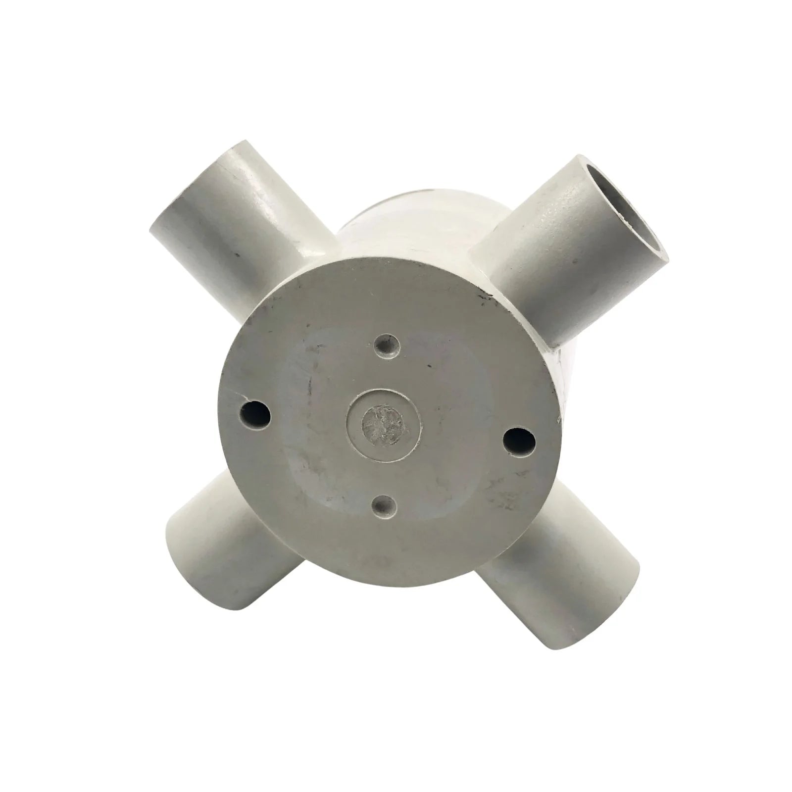 Clipsal 25mm 4-Way Deep Round Conduit Junction Box Grey 240/25/4D