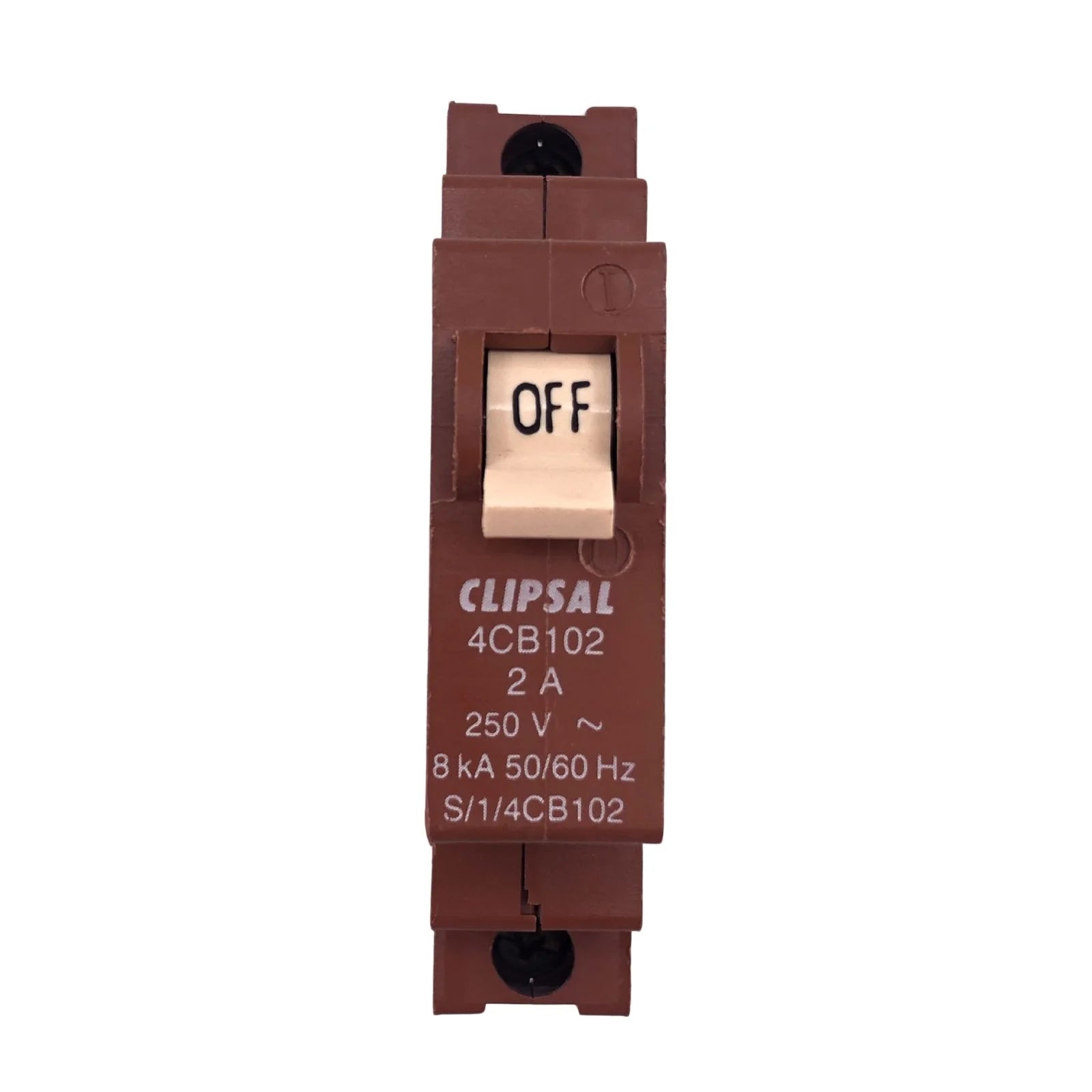 Clipsal Miniature Circuit Breaker 1 Pole 2A 8kA 240V 4CB102
