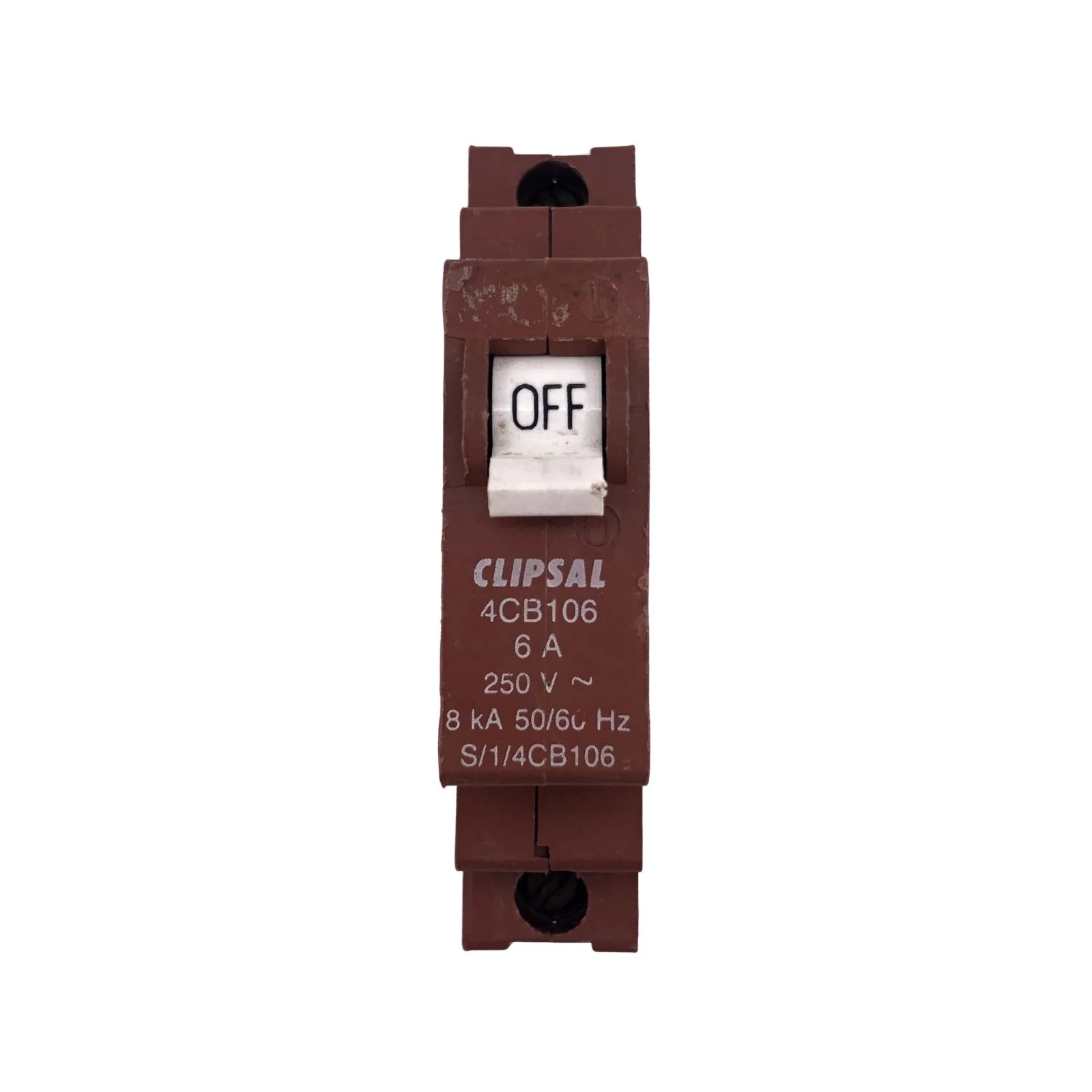 Clipsal Miniature Circuit Breaker 1 Pole 6A 8kA 240V 4CB106