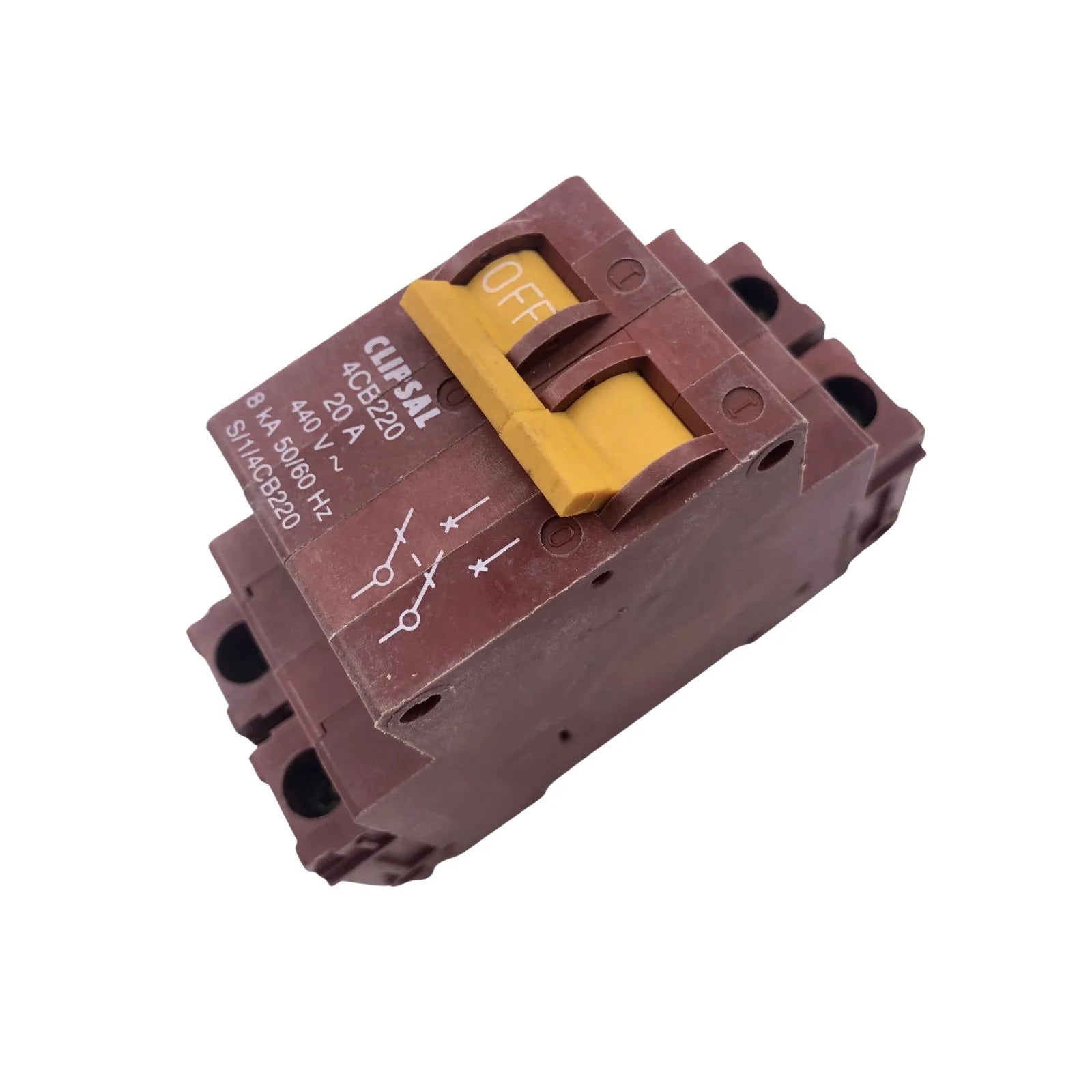 Clipsal Miniature Circuit Breaker 2 Pole 20A 8kA 4CB220/8