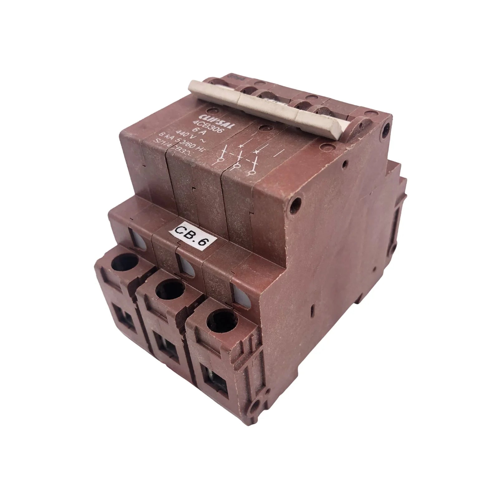 Clipsal Miniature Circuit Breaker 3 Pole 6A 8kA 415V 4CB306