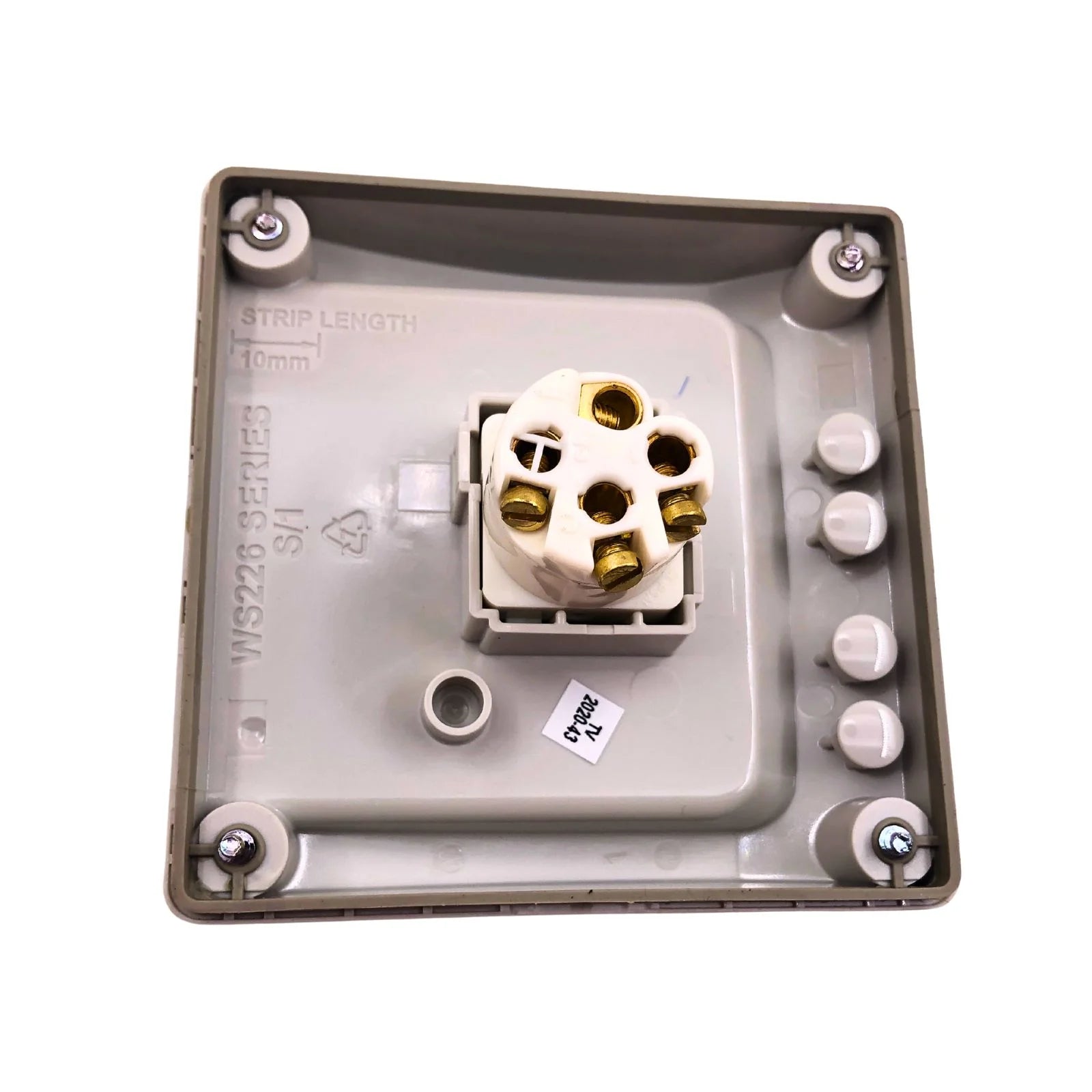 Clipsal Weatherproof Switch 1 Pole 250V 16A Grey WS226