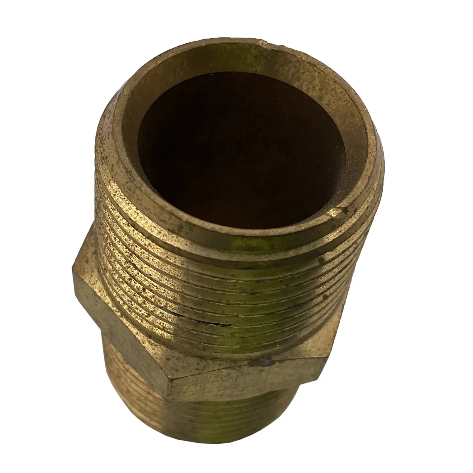 Hex-Nipple-Brass-1inch-4-Industrial-Electrical-Warehouse-Shop-Now