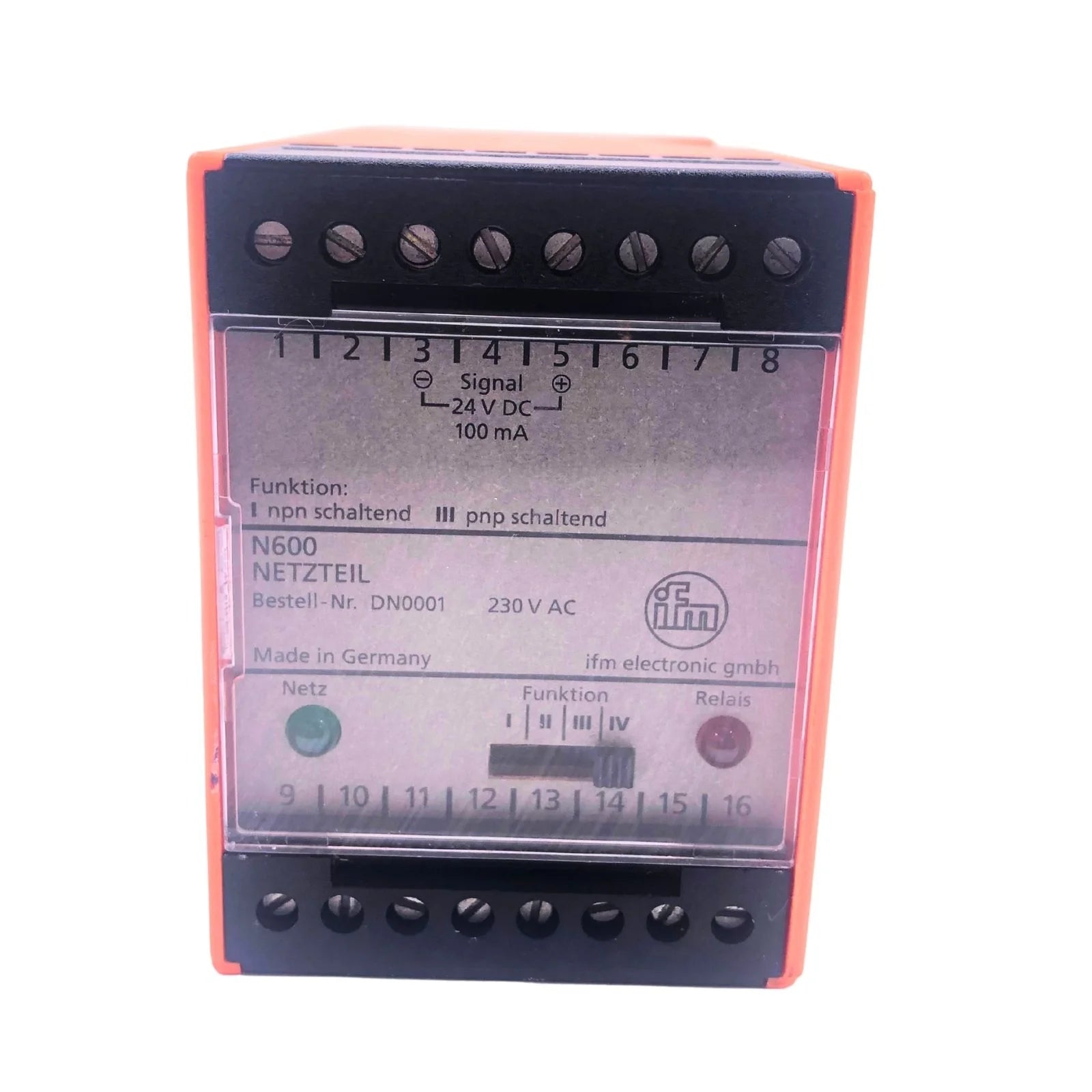 IFM Switching Amplifier Power Supply Relay Module 230VAC DN0001