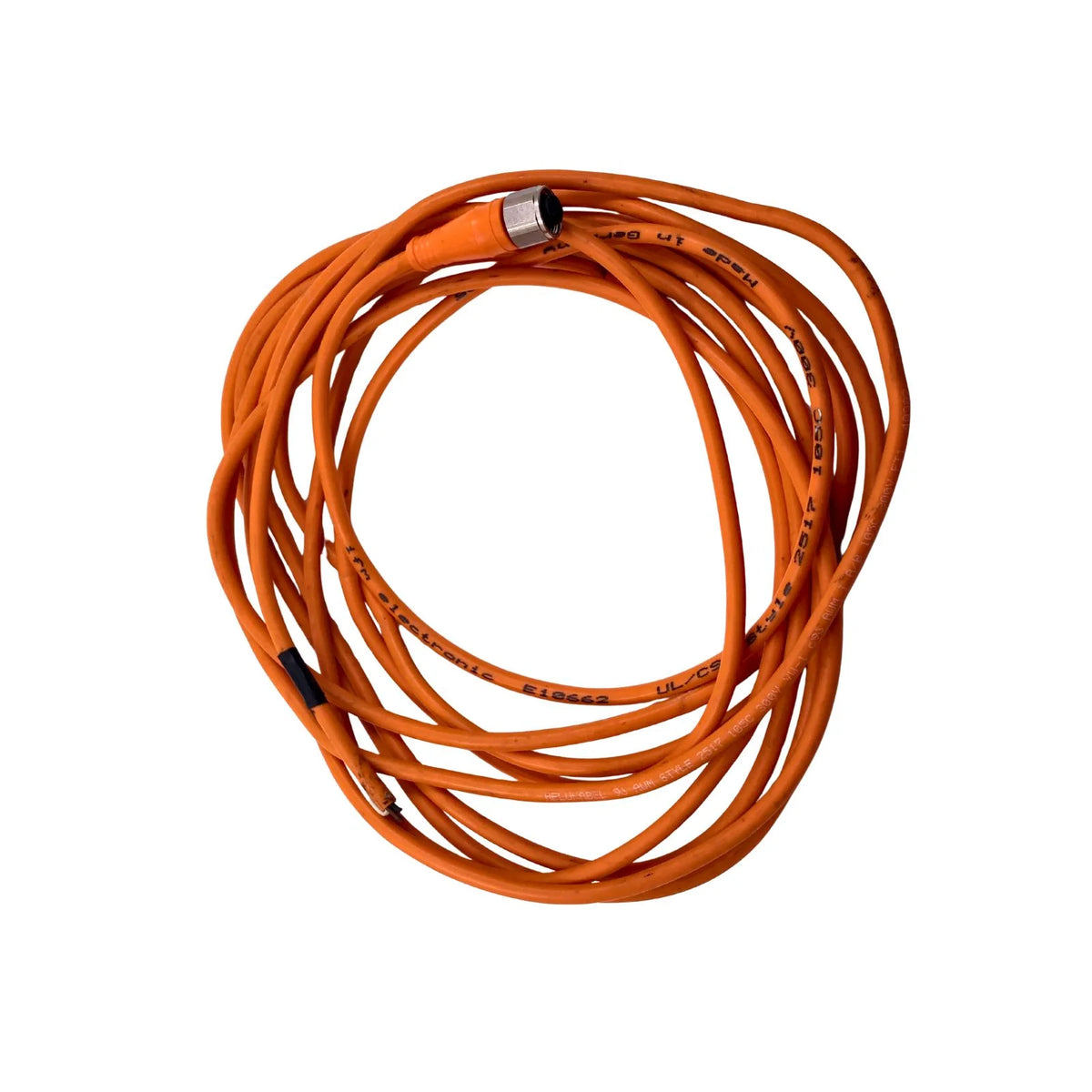 IFM Connecting Cable Socket M12 Straight 4-Pin 5m PVC Orange E10662 EVT001
