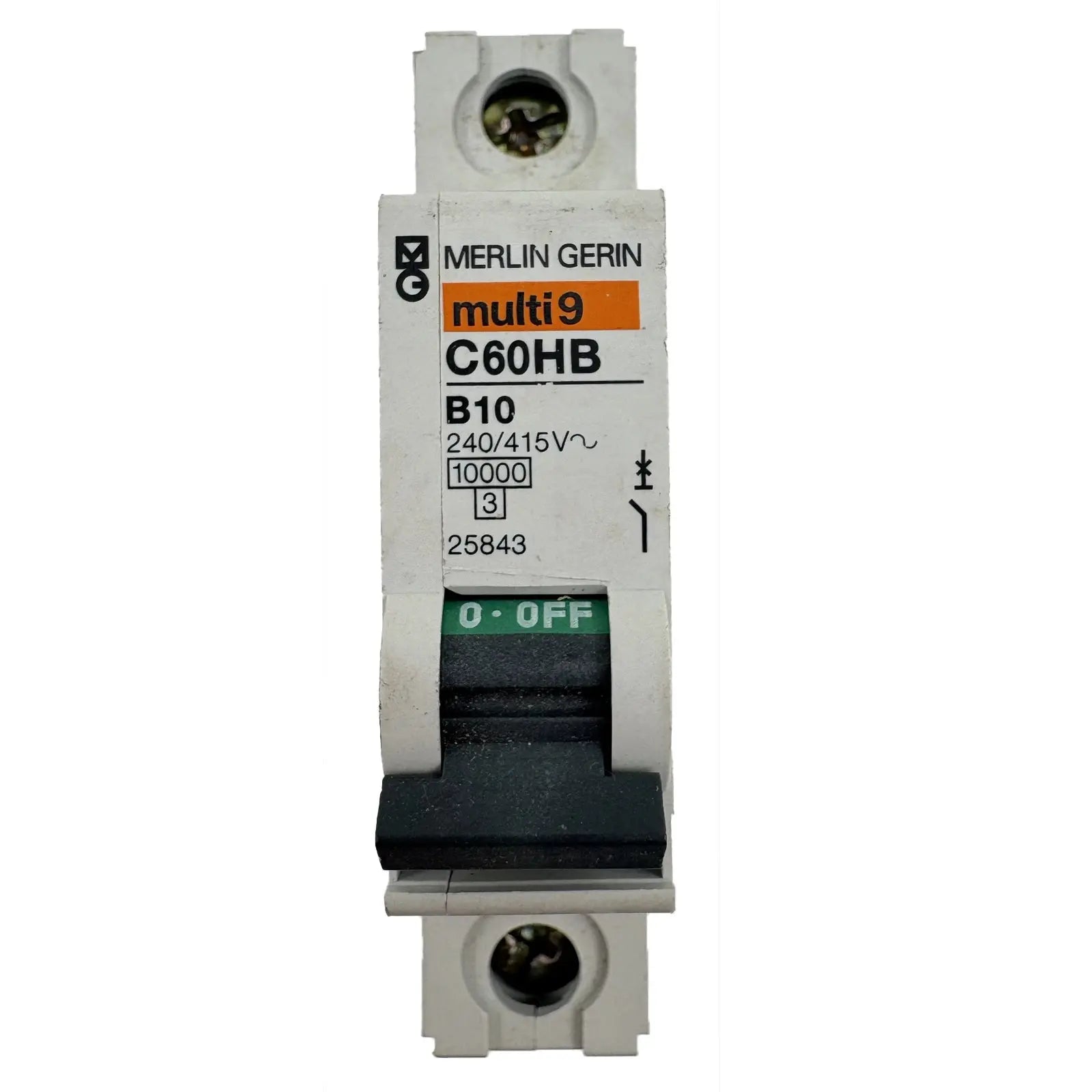 Merlin Gerin Multi9 Miniature Circuit Breaker 1P 240/415V B10 C60HB