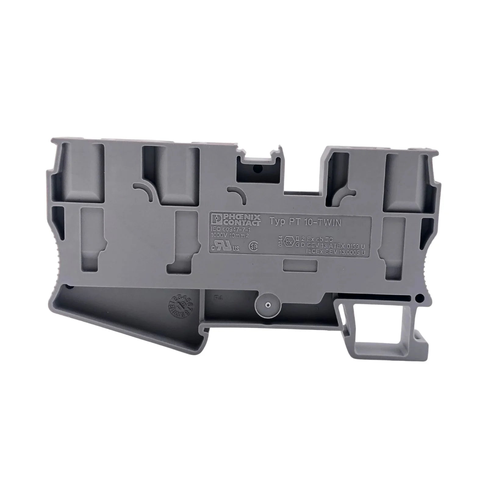 Phoenix Contact Feed-Through Terminal Block Grey PT 10-TWIN 3208746