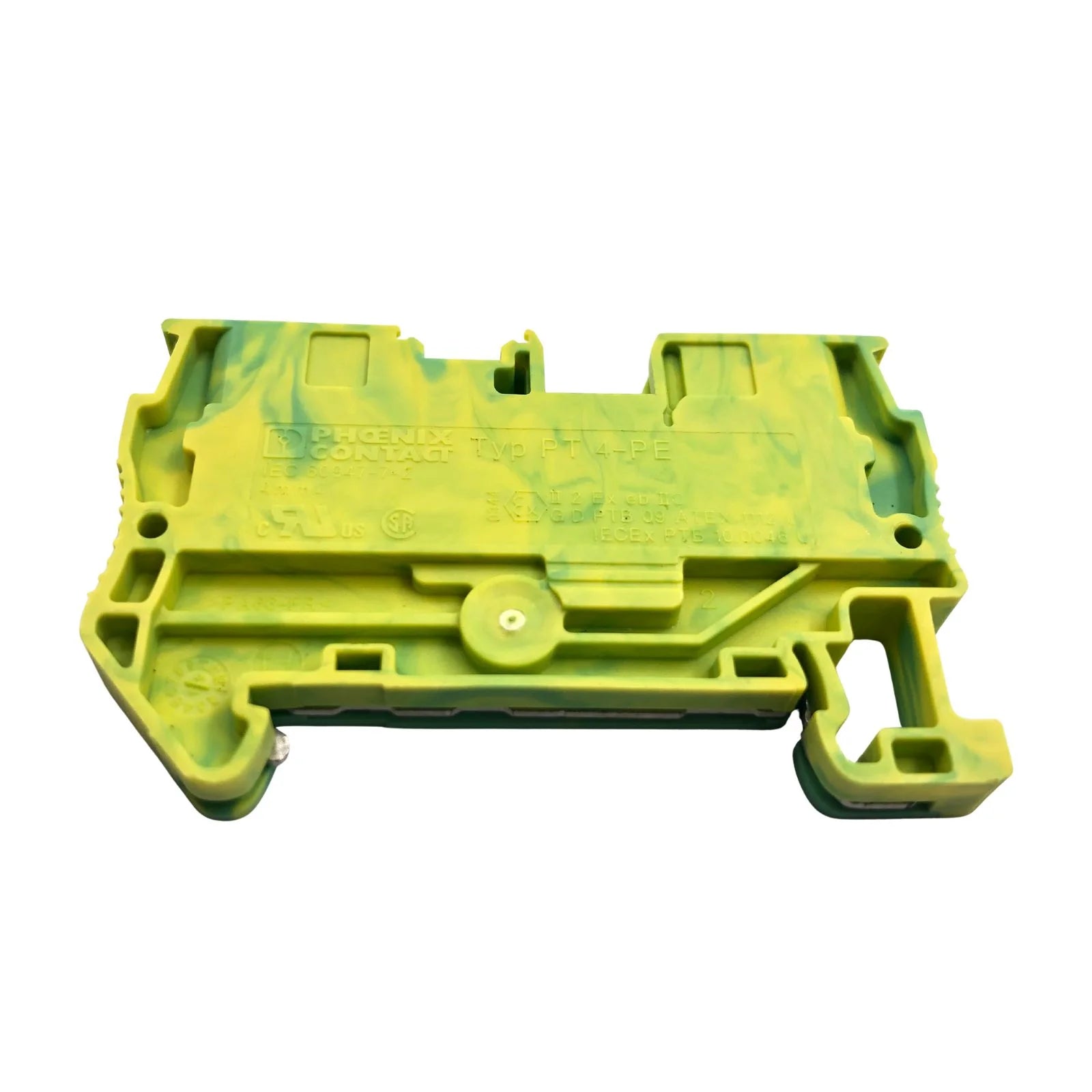 Phoenix Contact DIN Rail Earth Ground Terminal Block 2-Wire 3211766 PT 4-PE