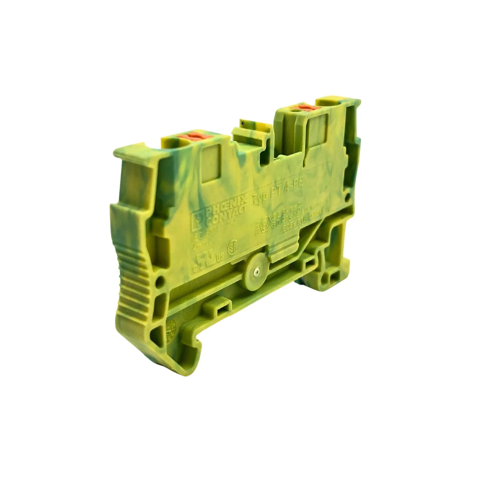 Phoenix Contact DIN Rail Earth Ground Terminal Block 2-Wire 3211766 PT 4-PE