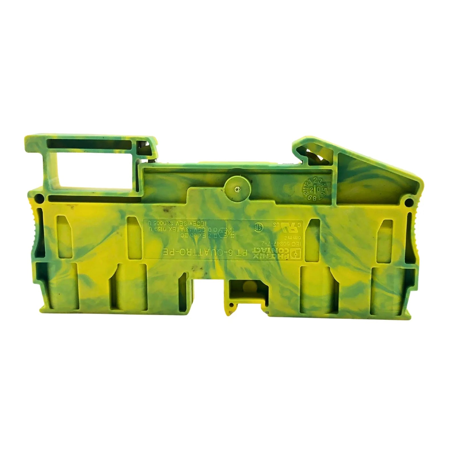 Phoenix Contact DIN Rail Earth Ground Terminal Block 4-Wire 3212950