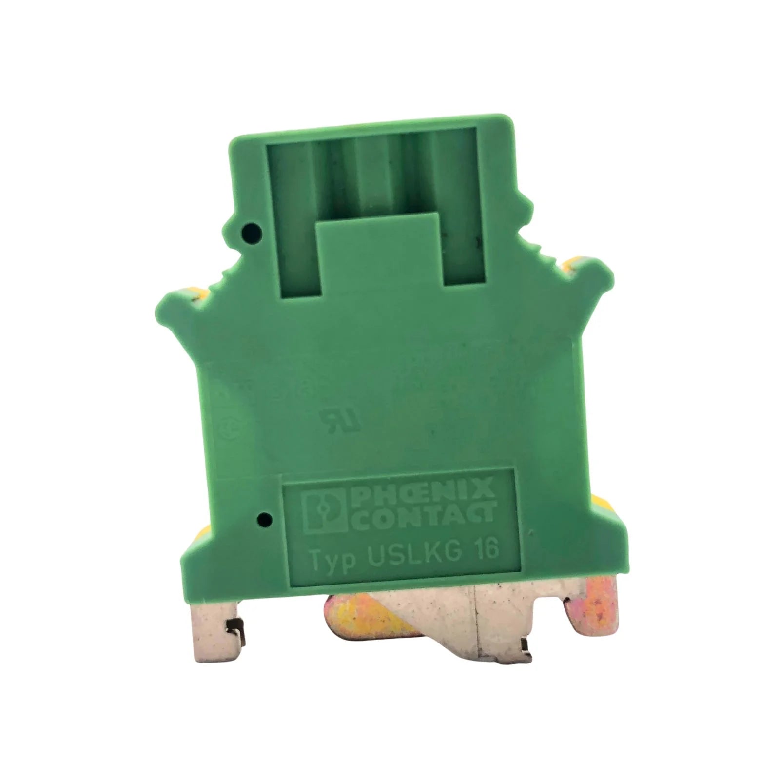 Phoenix Contact Earth Terminal Block 2 Way Yellow/Green 0443023 USLKG16