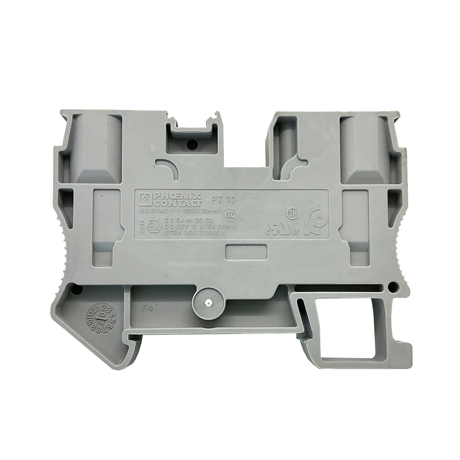 Phoenix Contact Feed-Through Terminal Block 2-POS 57A Grey PT 10 3212120