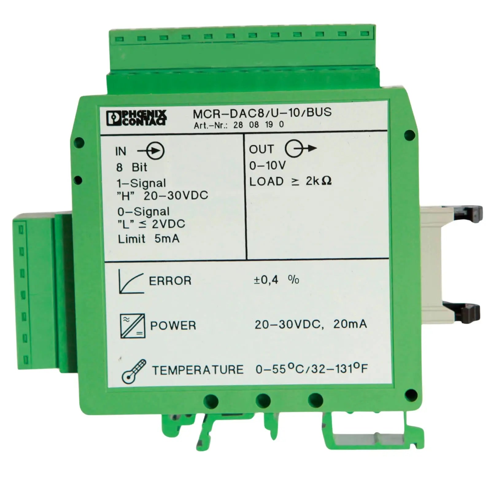 Phoenix-Contact-MCR-DAC-8-U-10-BUS-2808190-Industrial-Electrical-Warehouse-Shop-Now