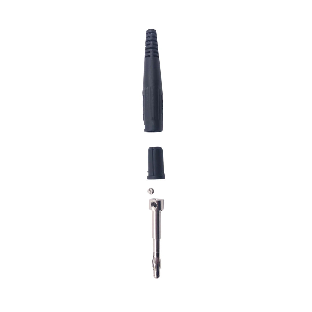 RS Staubli Stackable Banana Plug 4mm 60VDC 32A Black 433-3281