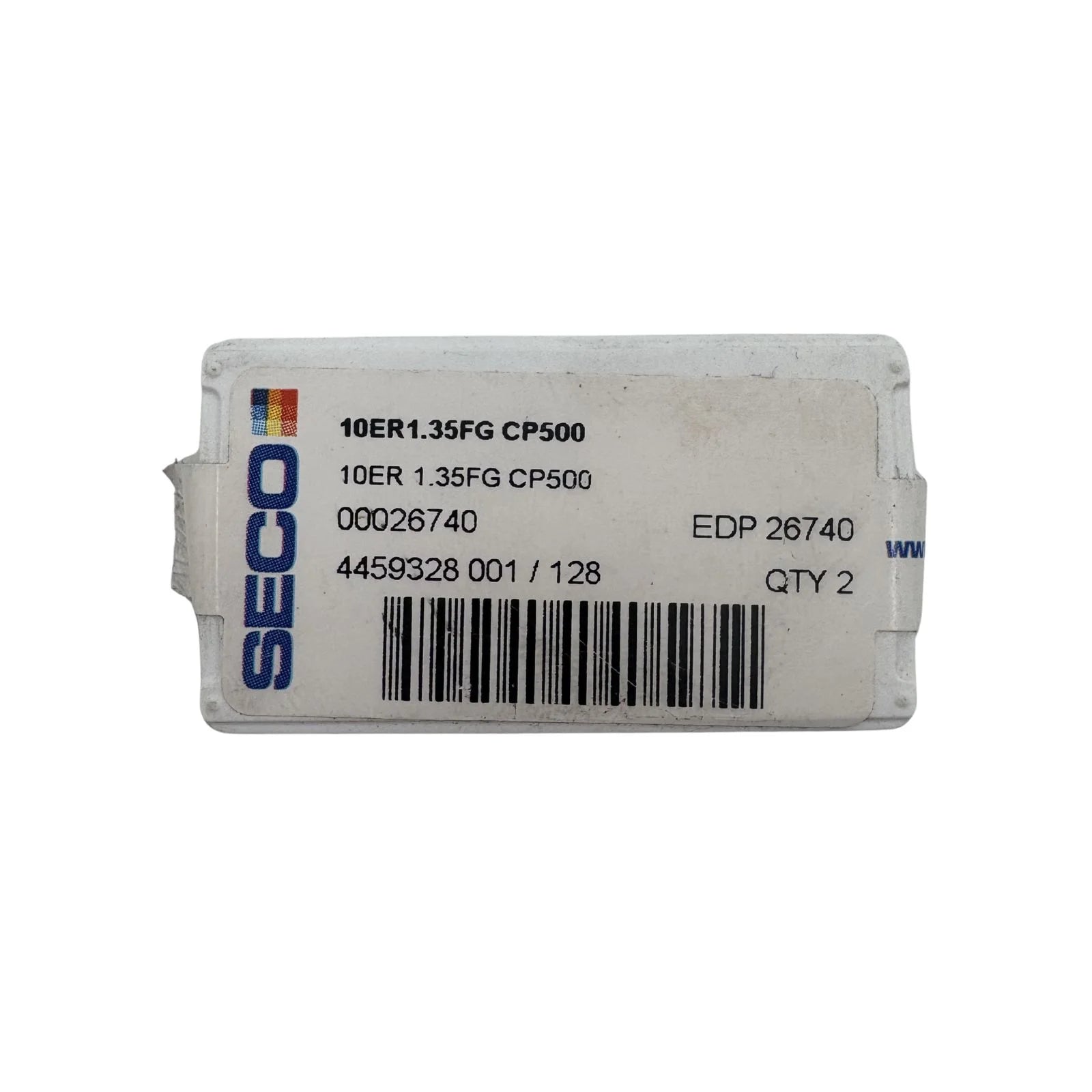 Seco Grooving Carbide Insert 00026740 10ER1.35FG CP500