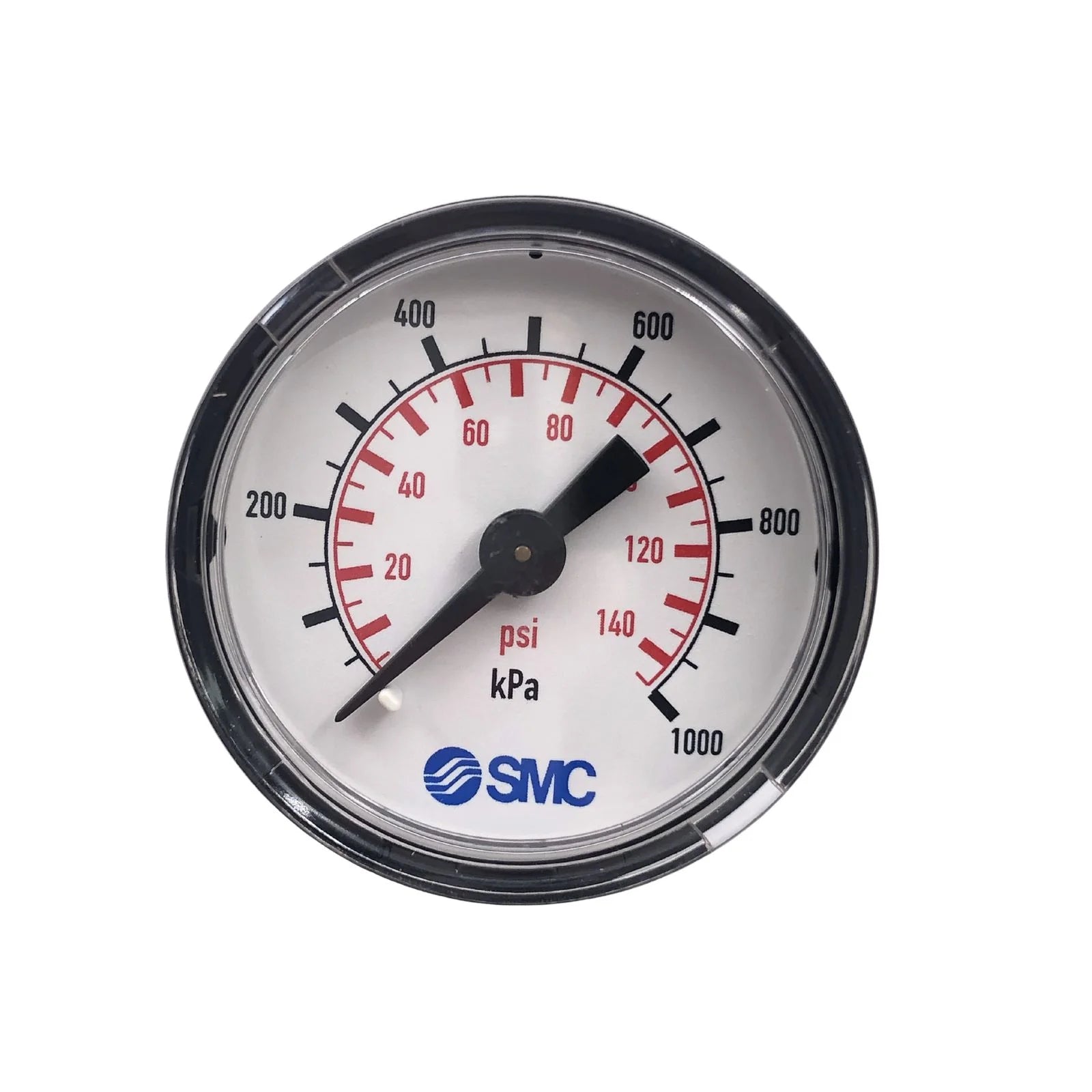 SMC Dial Pressure Gauge 1MPa 1/8" BSP 0-1000 KPA G40-K10-01