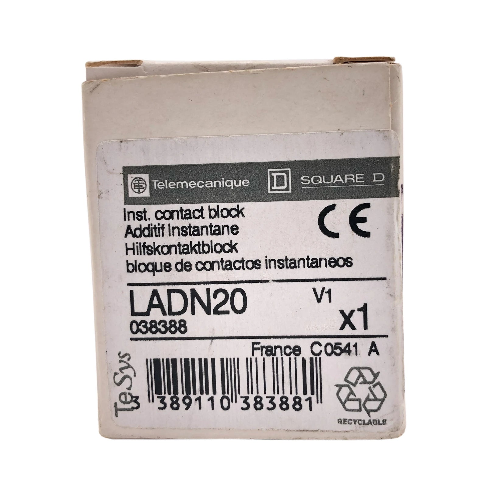 Schneider Electric / Telemecanique Auxiliary Contact Block 5mA 17V LADN20