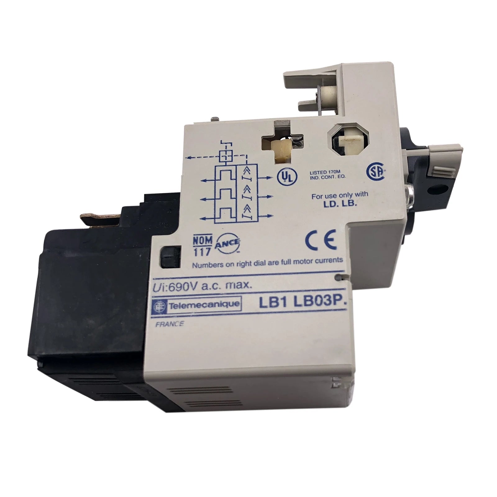 Schneider Electric / Telemecanique Starter Overload 1.6 to 2.5A LB1LB03P07