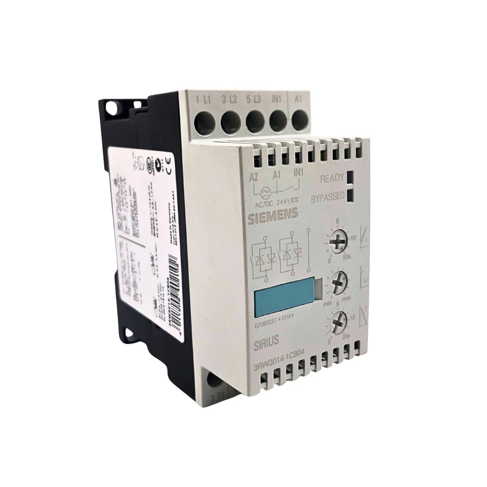 Siemens Soft Starter 480V 4.8A 3 Phase 3RW3014-1CB04