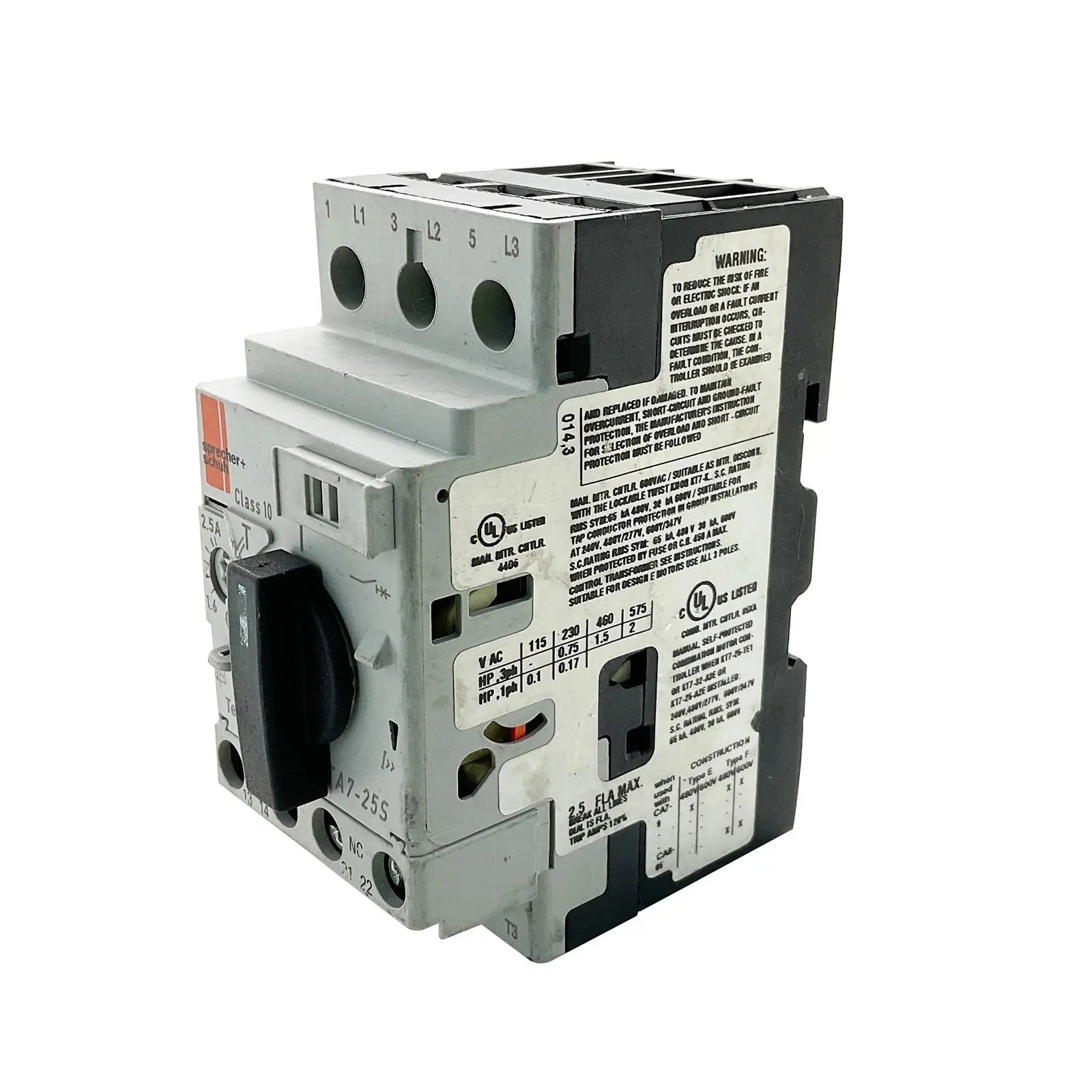 Sprecher-Schuh-KTA7-25S-2-5A-4-Industrial-Electrical-Warehouse-Shop-Now