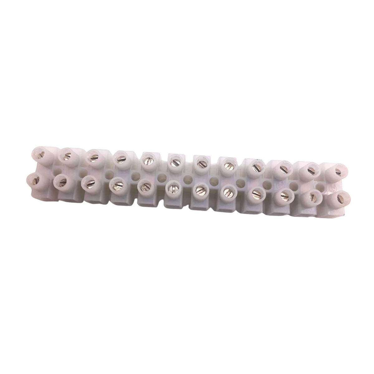 Terminal Strip 12-Way Pillar 16A 450V White IEW10106