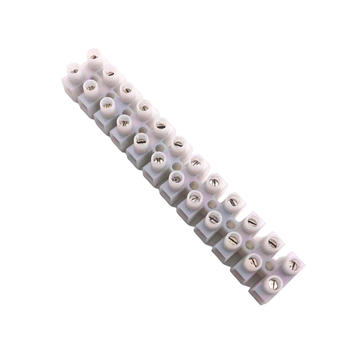 Terminal Strip 12-Way Pillar 16A 450V White IEW10106