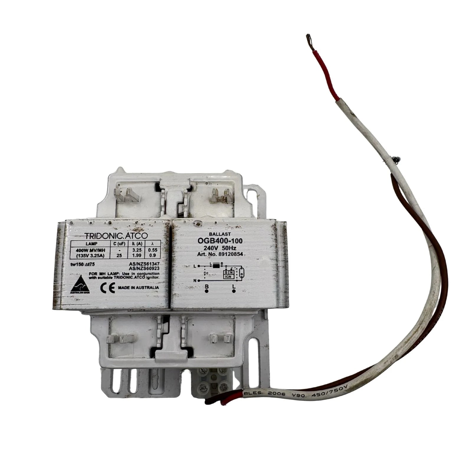 Tridonic Atco Ballast Suit 50Hz 240V OGB400-100