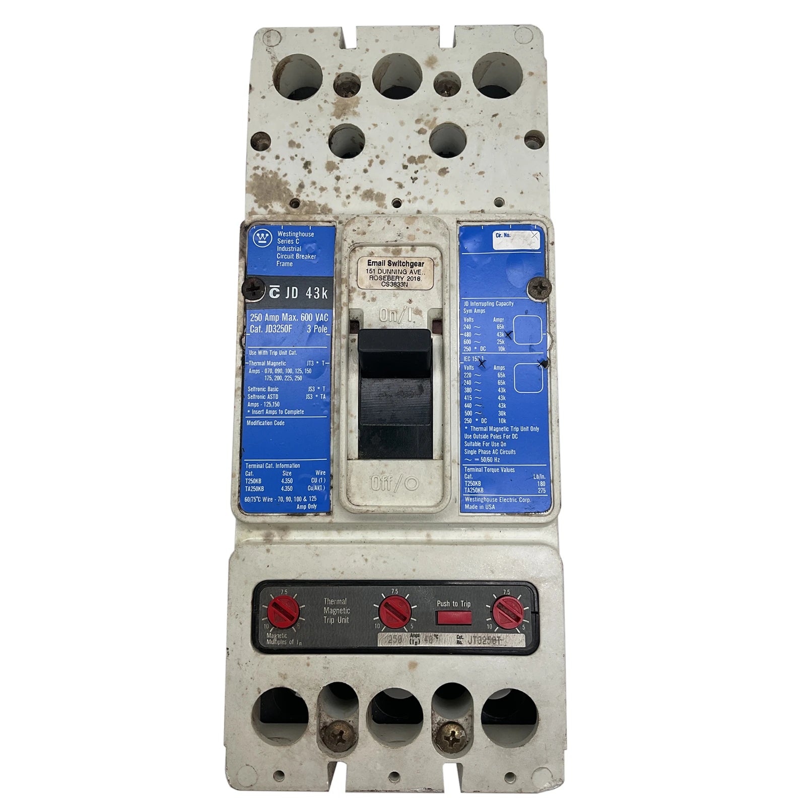 Westinghouse-JD3250F-Industrial-Electrical-Warehouse-Shop-Now
