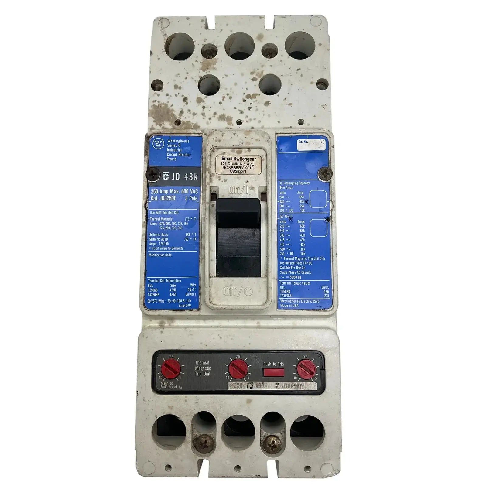 Westinghouse-JD3250F-Industrial-Electrical-Warehouse-Shop-Now