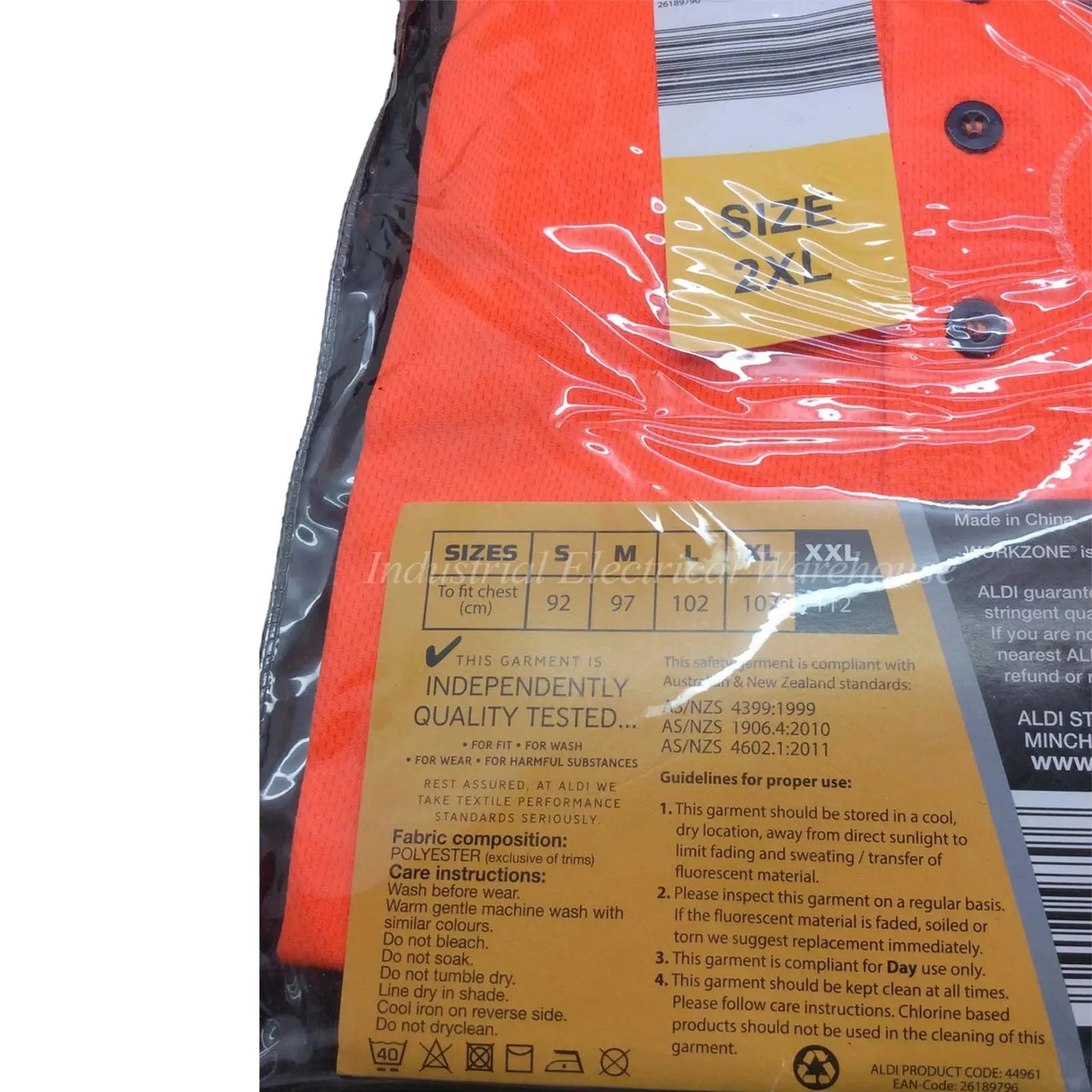 Workzone-Short-Sleeve-Orange-Size-XXL-5-Industrial-Electrical-Warehouse-Shop-Now