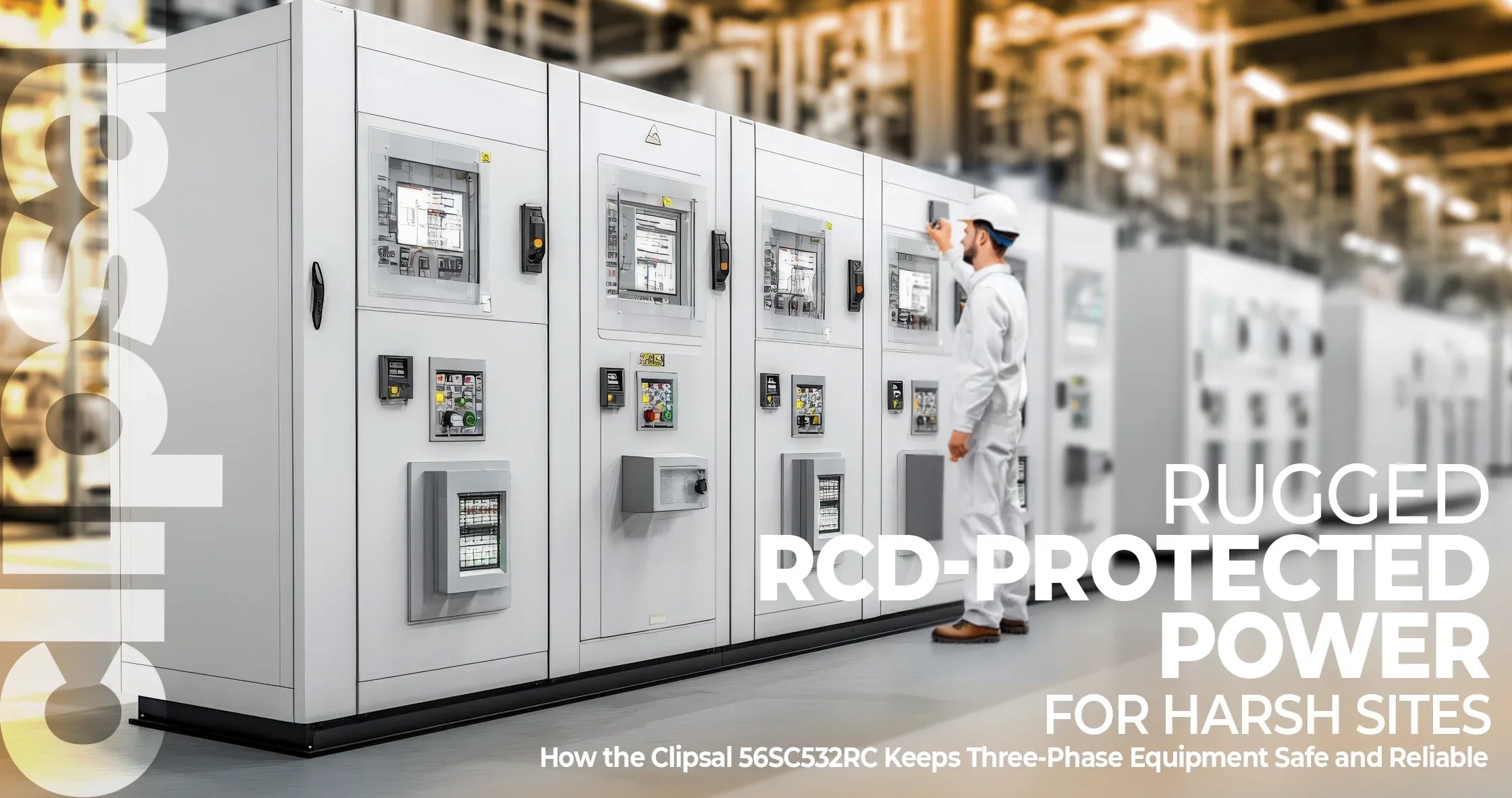 Clipsal 56SC532RC: Rugged RCD-Protected 32 A, 500 V Industrial Switched Socket for Demanding Sites - Industrial Electrical Warehouse