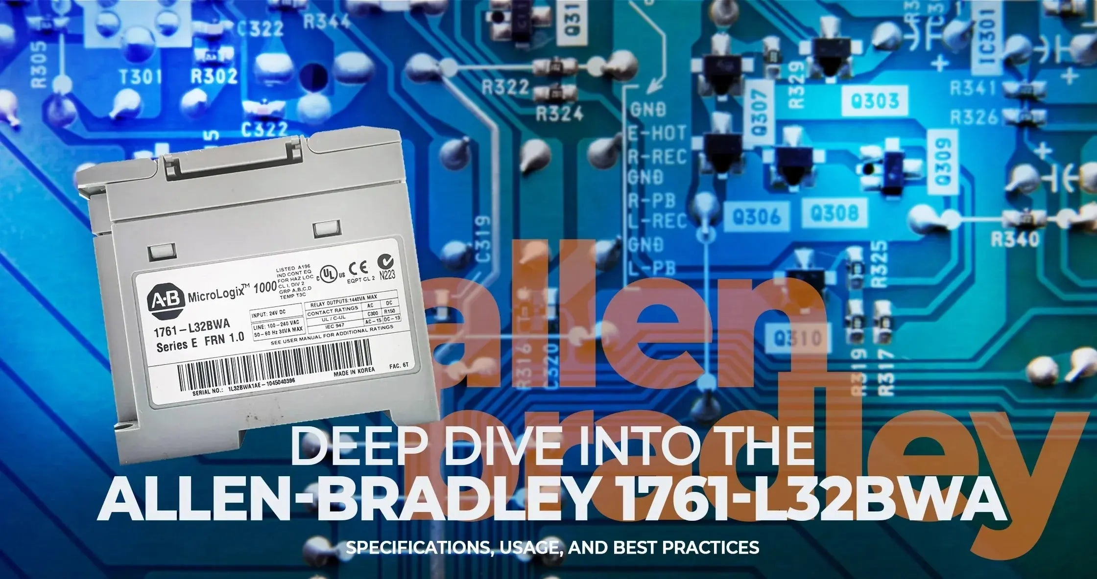 1000 1761-L32BWA Allen-Bradley Micrologix PLC Guide: Specs & Uses