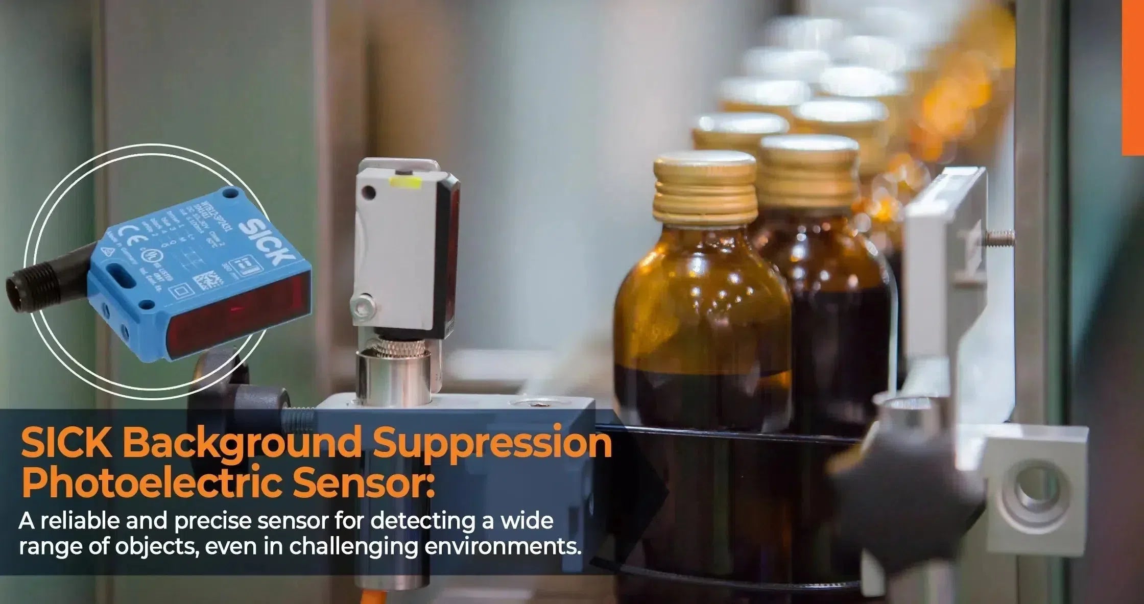 Photoelectric Sensor: SICK Background Suppression for Precision