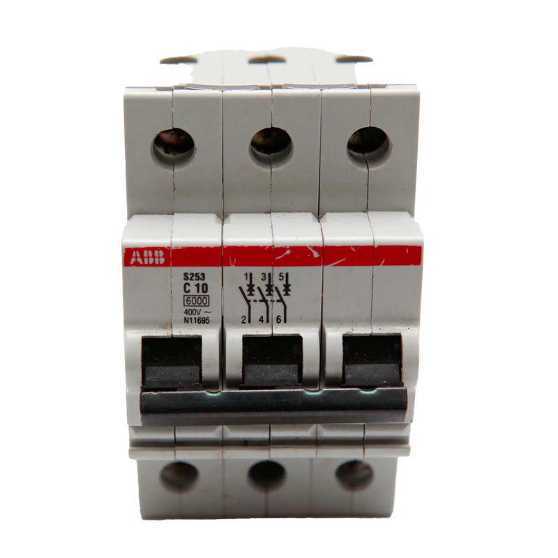 ABB 10A Circuit Breaker 3 Pole C10 S253