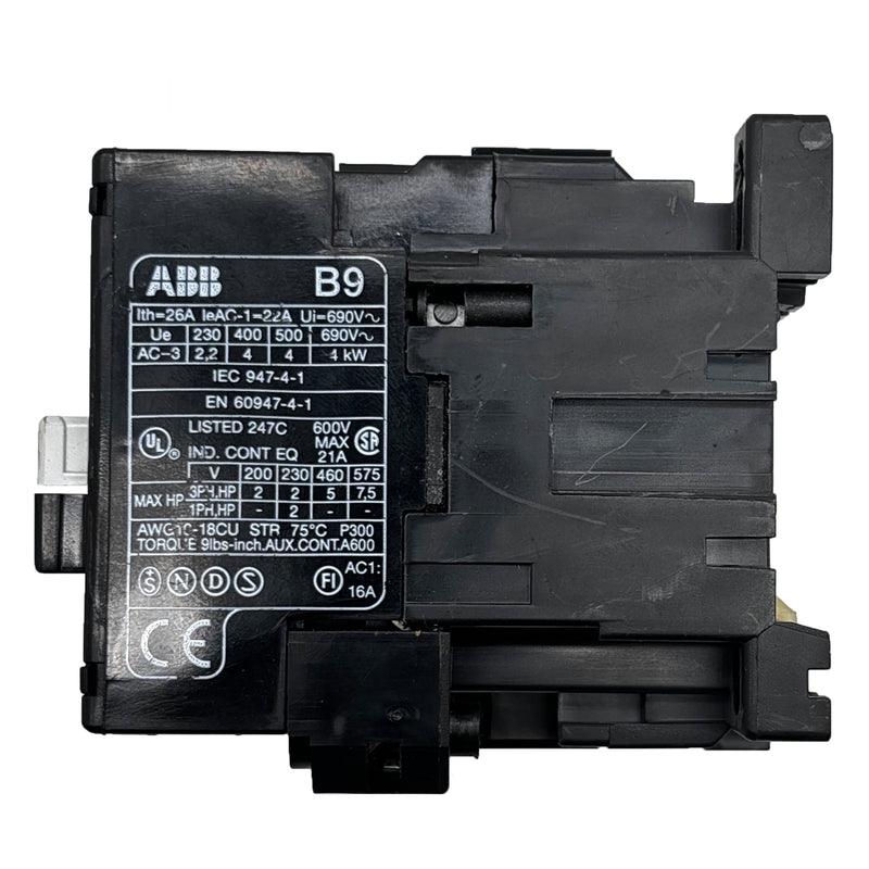 ABB Contactor 400VAC 9A 3P B9-30-10