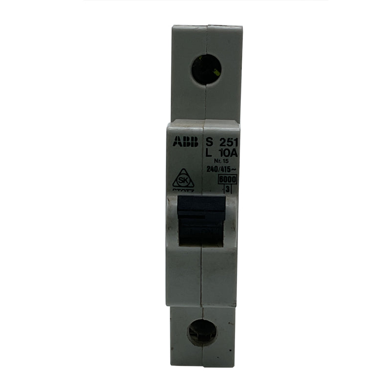 ABB Circuit Breaker 1-Pole 10A S251-L10A