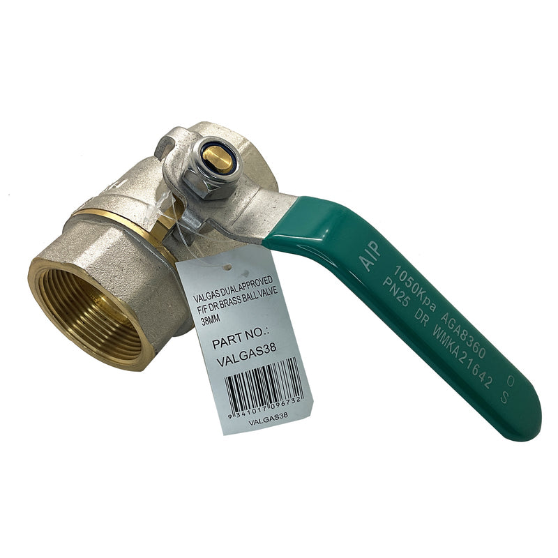 AIP Brass Ball Valve 38mm Valgas38