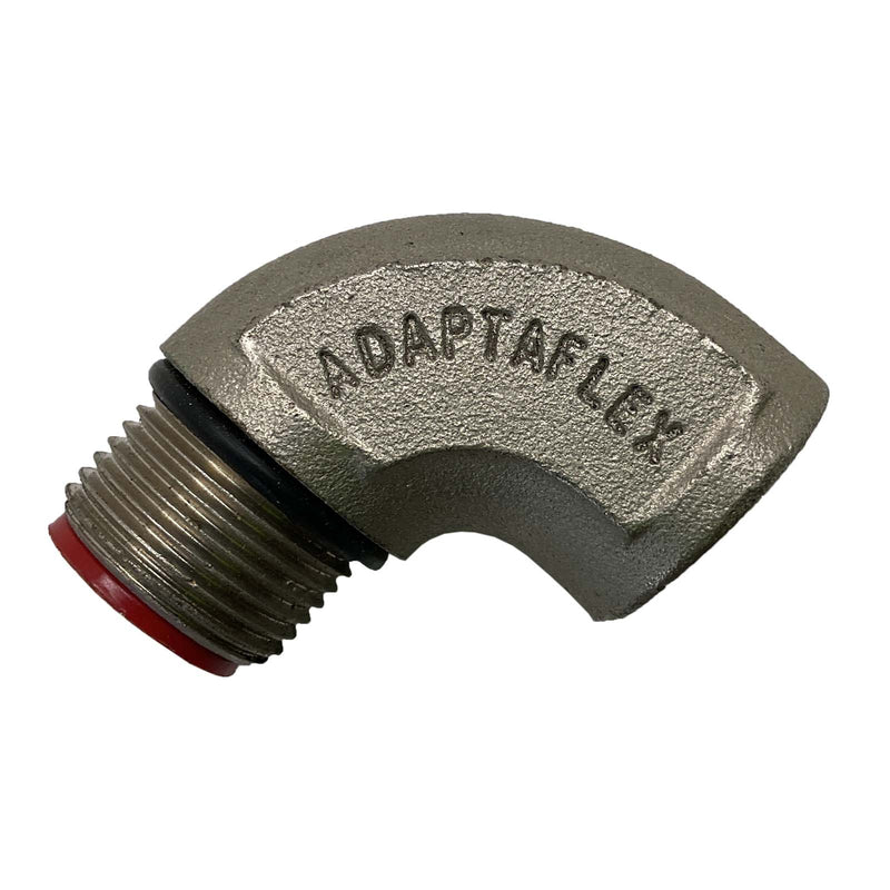 Adaptaflex Adaptor 95º Elbow Conduit Fitting M20 Nickel Plated B/M20/90