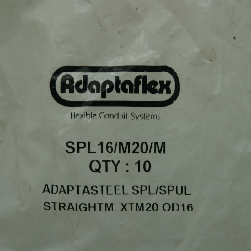 Adaptaflex Conduit Fitting M20 Straight 16mm SPL Series SPL16/M20/M