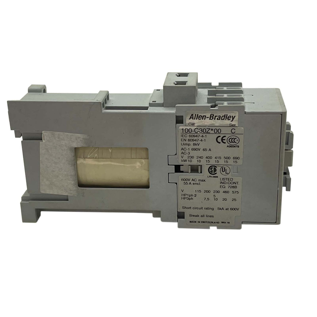 Allen-Bradley Contactor 3P Electronic Coil 100-C30ZJ00