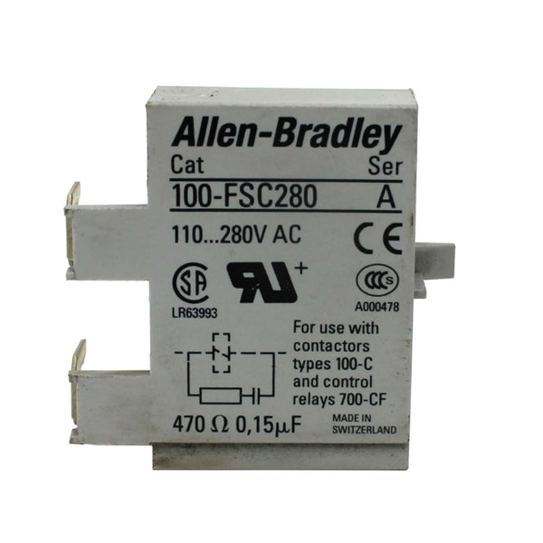 Allen-Bradley Surge Suppressor RC Module 110-280VAC 100-FSC280
