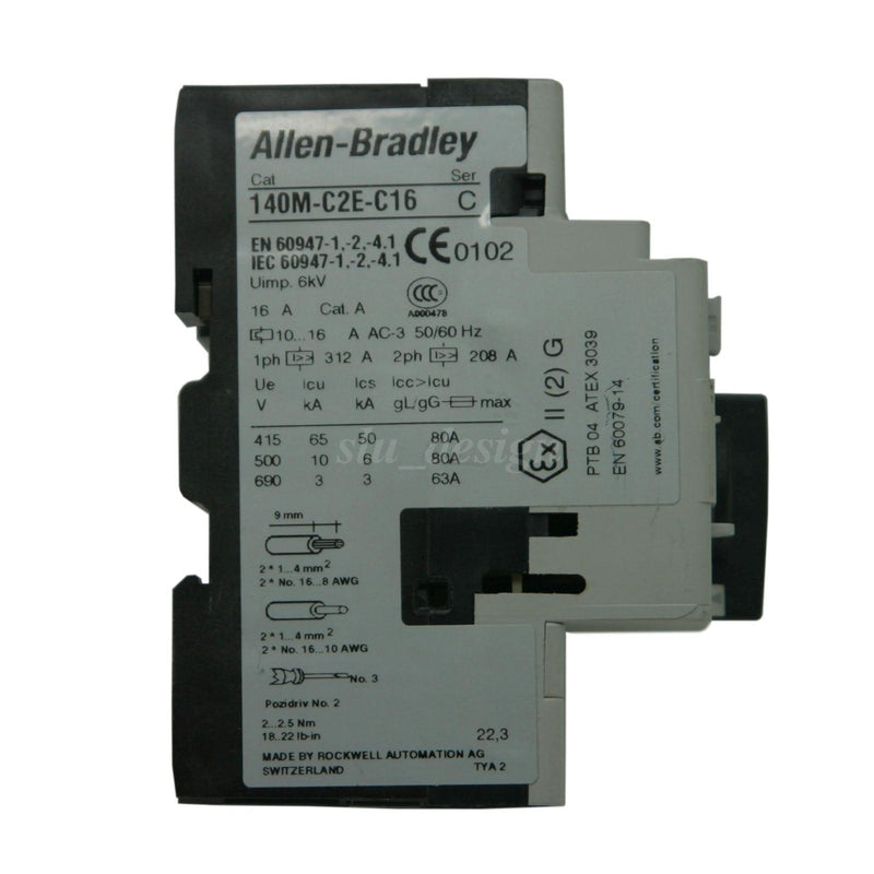 Allen-Bradley Motor Protection Circuit Breaker 10-16A 575VA 140M-C2E-C16