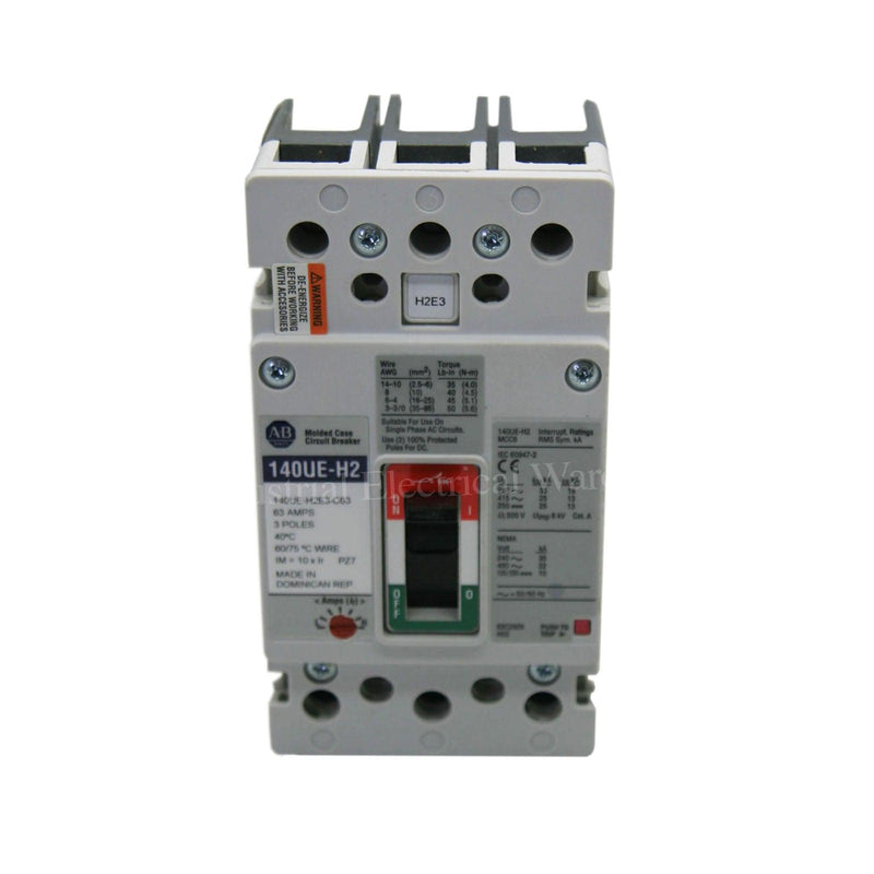 Allen-Bradley Moulded Case Circuit Breaker Disconnector 63A 415V 140UE-H2E3-C63