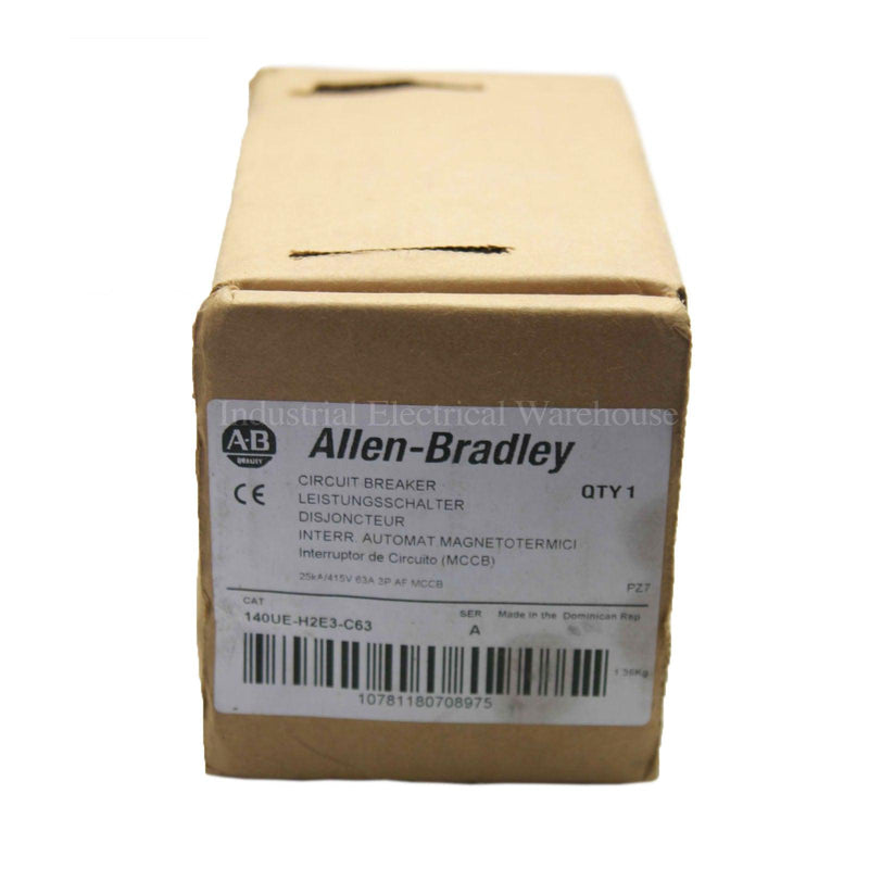 Allen-Bradley Moulded Case Circuit Breaker Disconnector 63A 415V 140UE-H2E3-C63