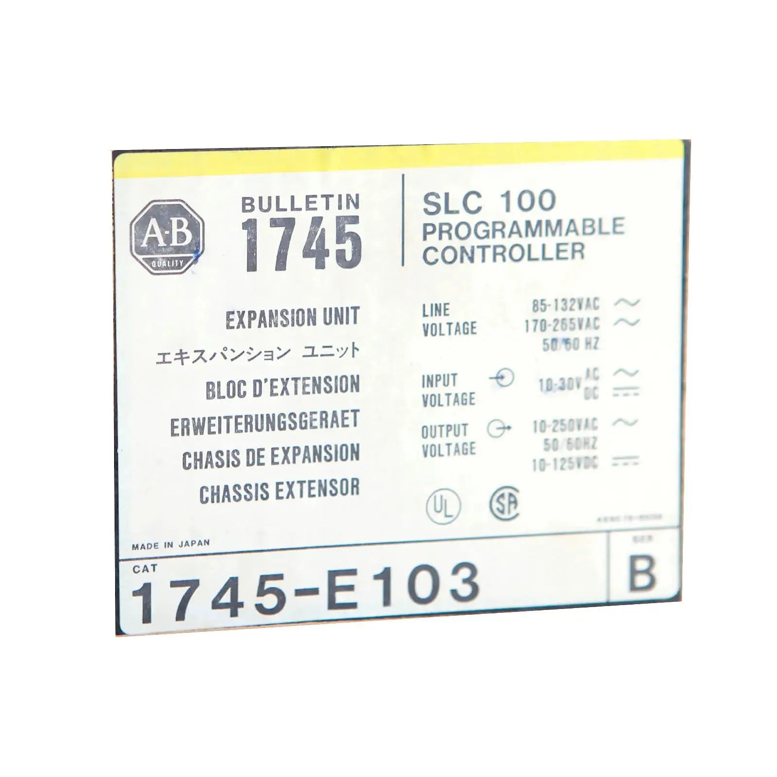 Allen-Bradley-1745-E103-C-Industrial-Electrical-Warehouse-Shop-Now